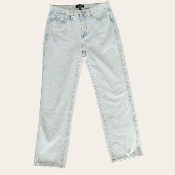 Banana Republic Denim - Banana Republic light wash high rise straight leg jeans 29/8 100% cotton